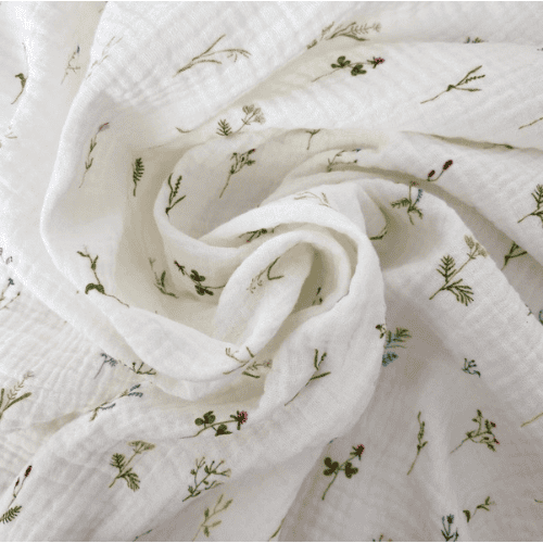 double muslin crinkle fabric