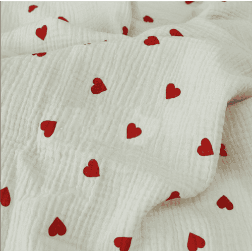 double muslin crinkle fabric