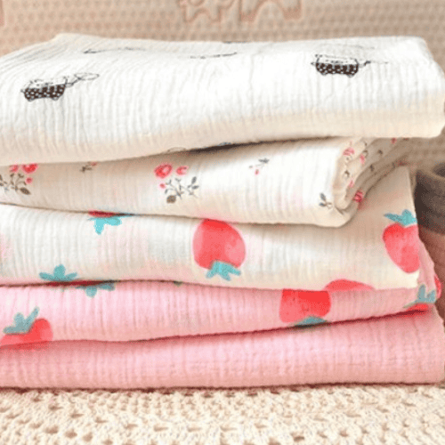 Double Muslin Crinkle Fabric – Organic Cotton