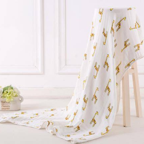 Eco Muslin Swaddle Blanket in Use