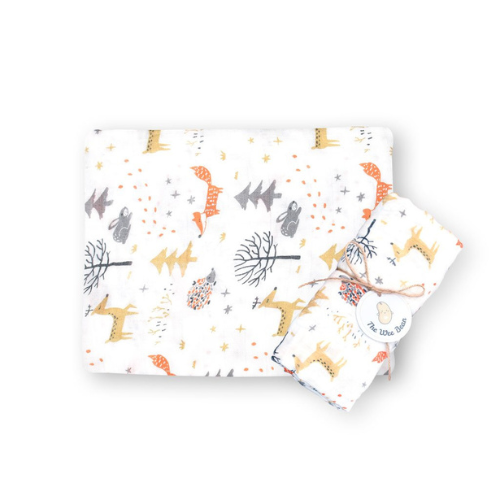 Soft Muslin Swaddle Blanket Folded