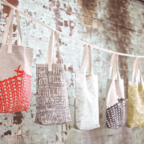 Reusable Cotton Tote Bag in Daily Use