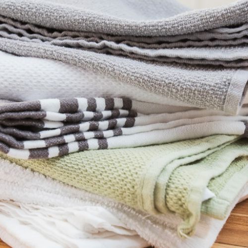 Export Pack of Waffle Weave Kitchen Towels